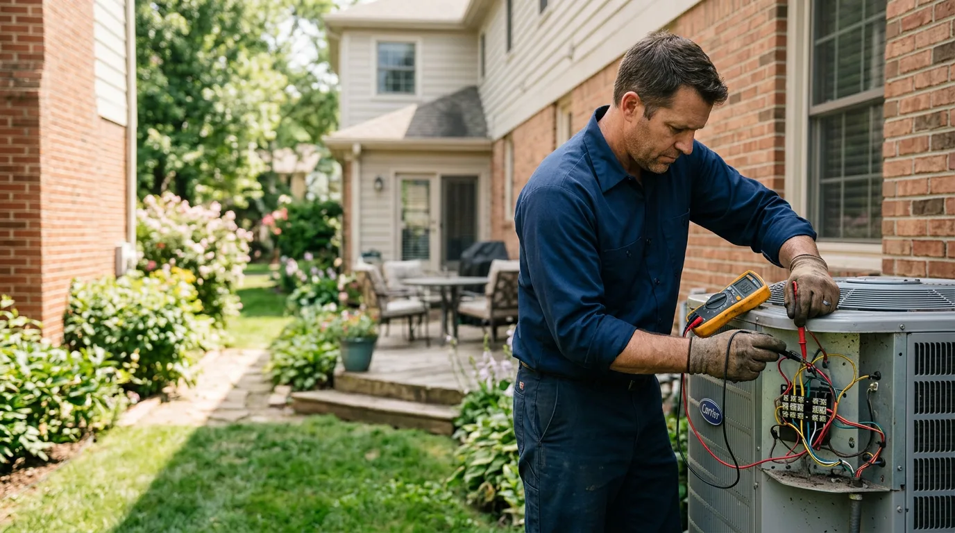 HVAC technician working near Excello, MO